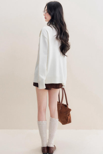 Lazy Sheep Wool Knit Cardigan