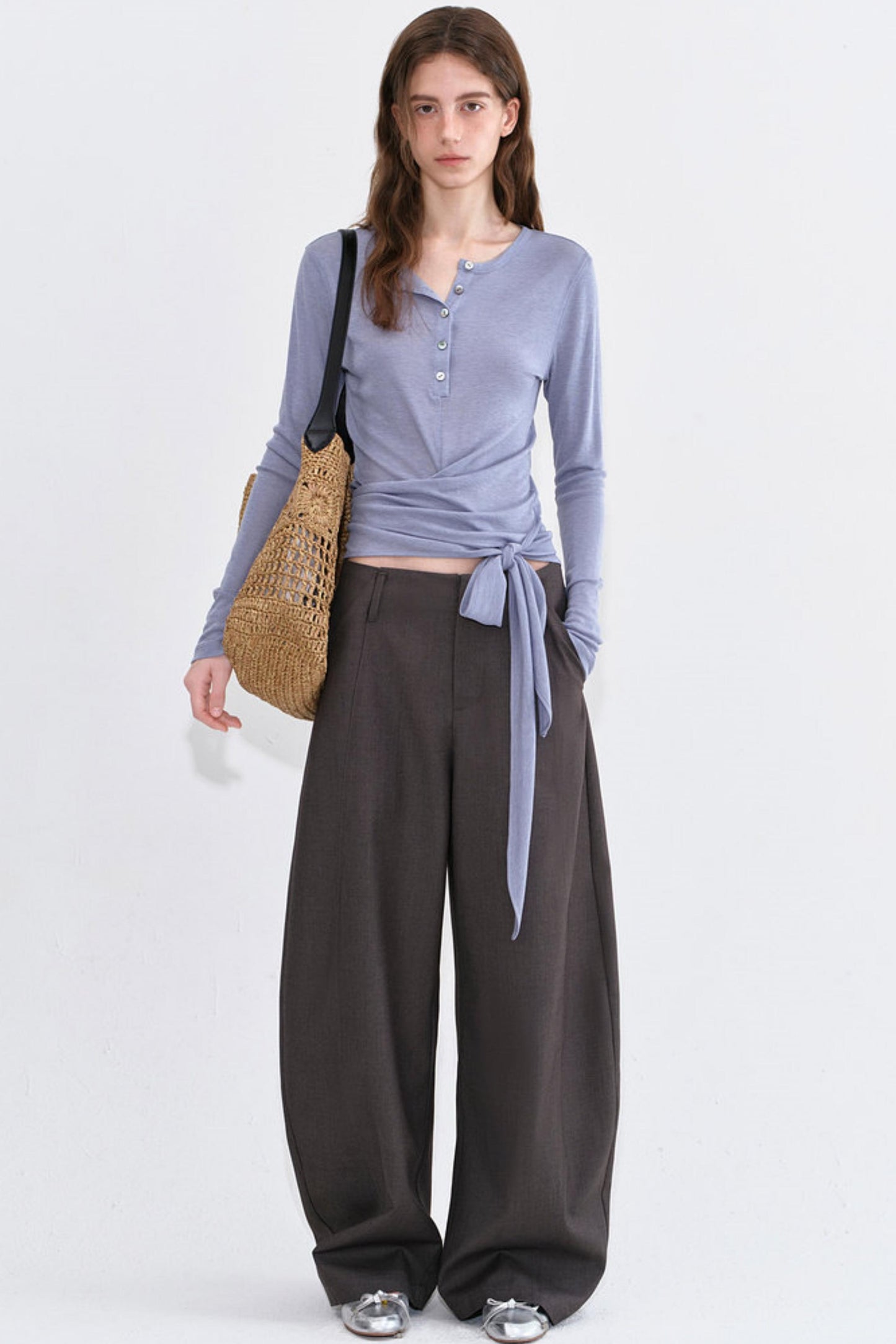 Scimitar Gray Drape Pants