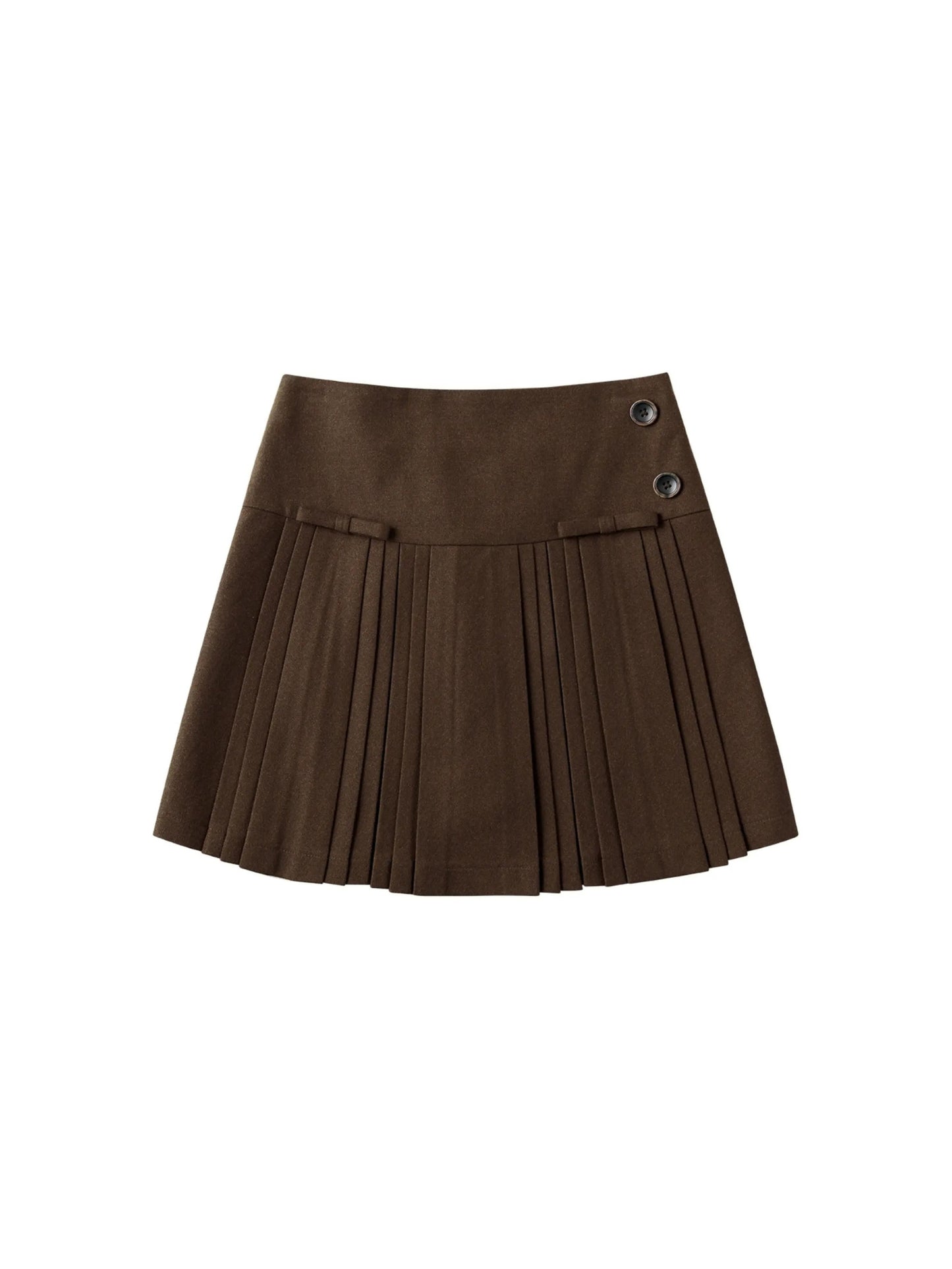 LOLOL ® 24FW2024 Preppy Bow A-Line Skirt Women's Small Man Short Pleated Skirt Skirt