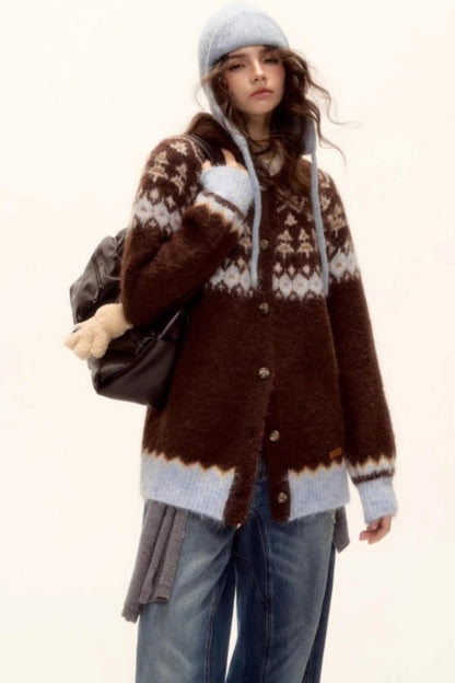 Wool Fair Isle Cardigan