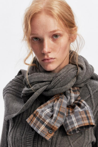 Wool Twist Cardigan Sweater Set-Up