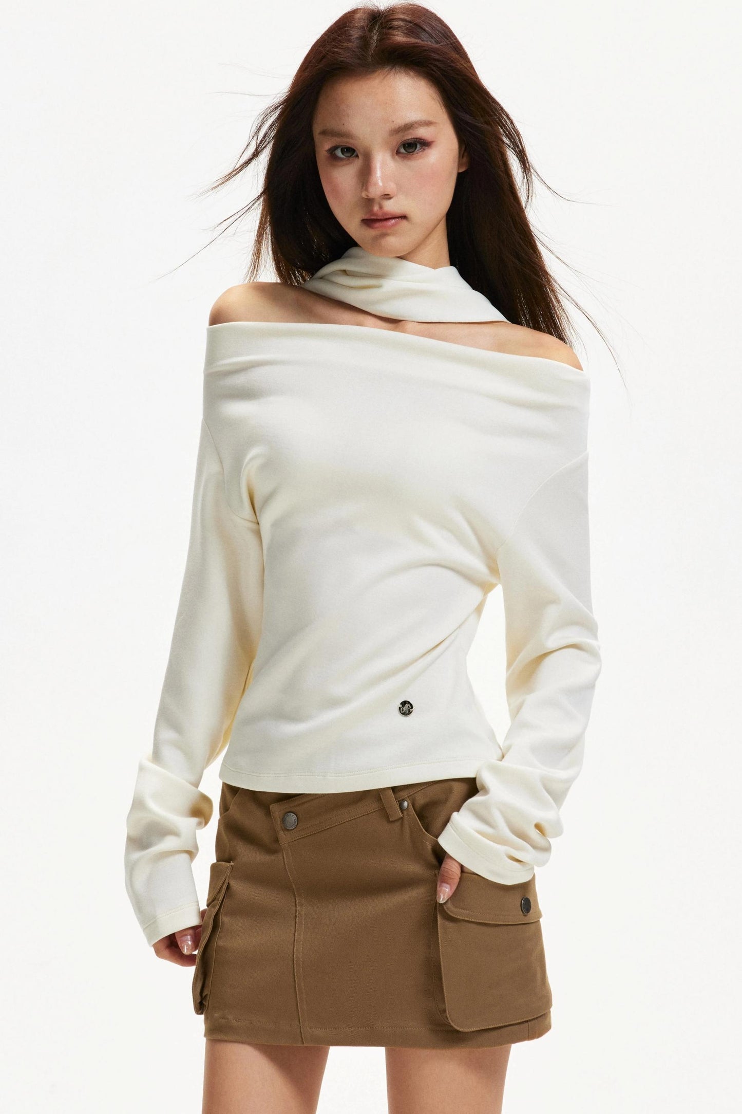 Elegant Off-Shoulder Knit Top