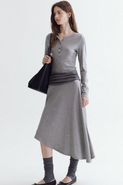 Tencel Wool Irregular Dress