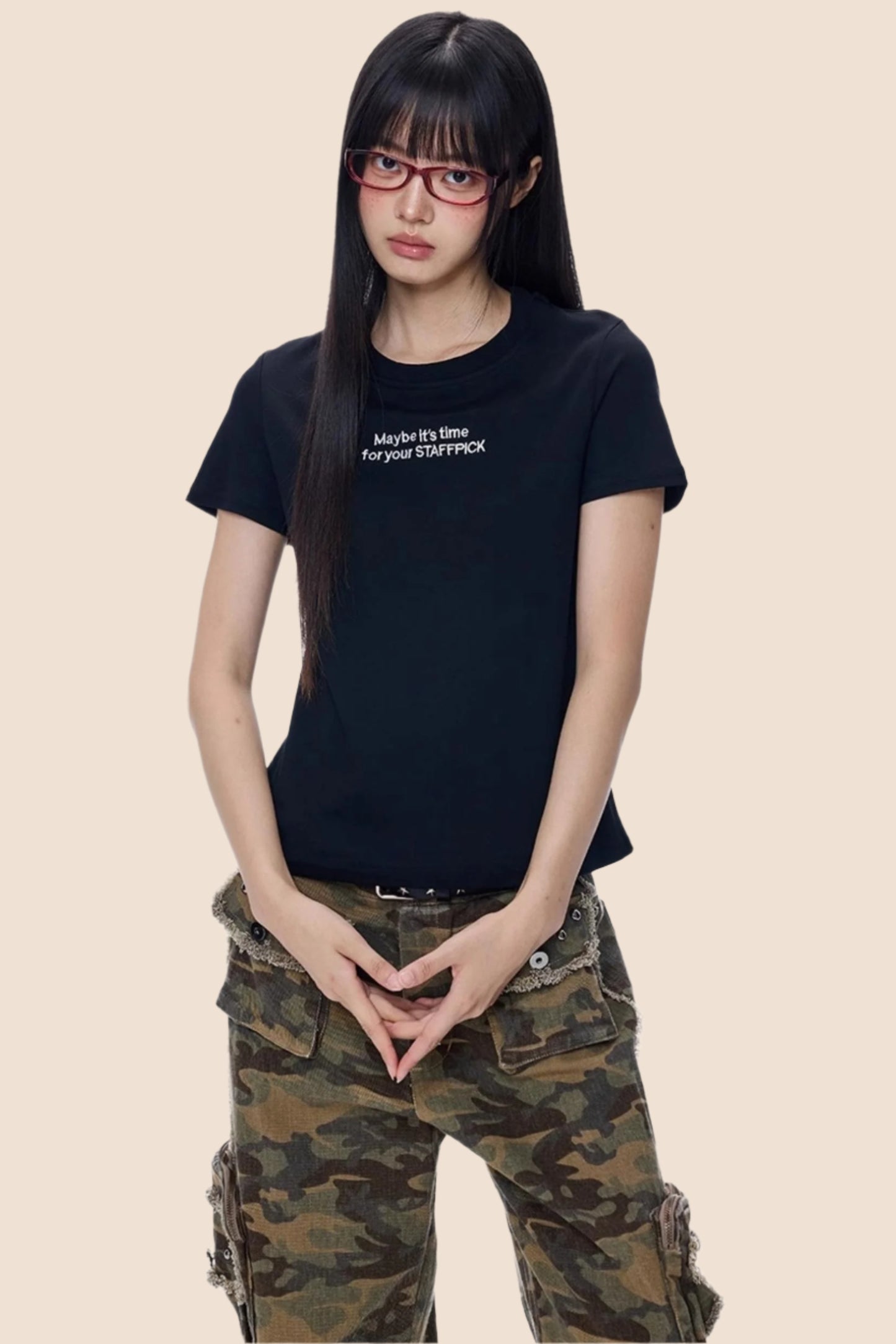 Alphabet Print Crop Top