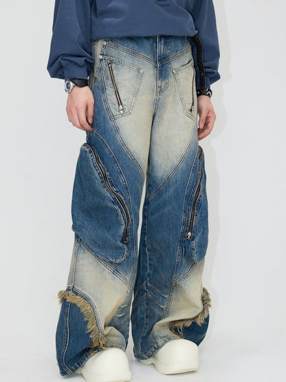 Cargo jeans pants