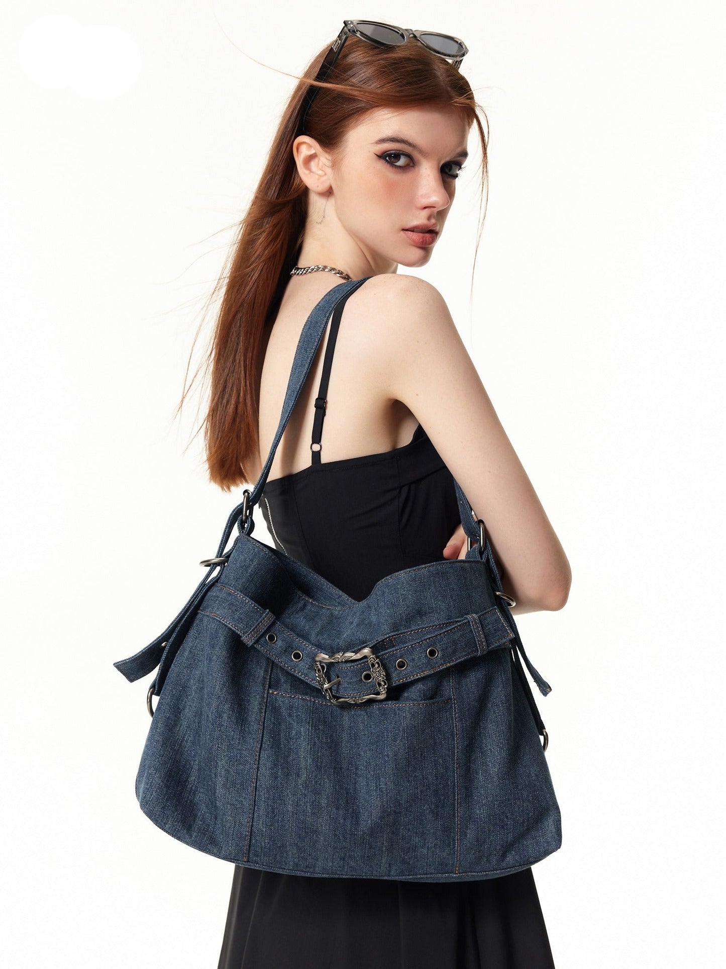 Vintage -Denim -Tasche