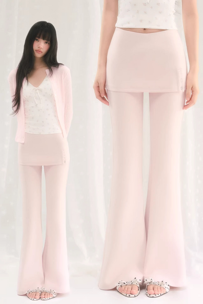 Korean Layered Flare Pants