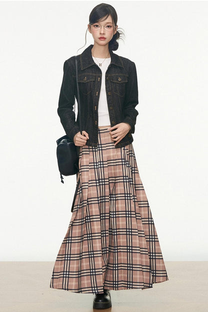 Denim Jacket Skirt Set-Up