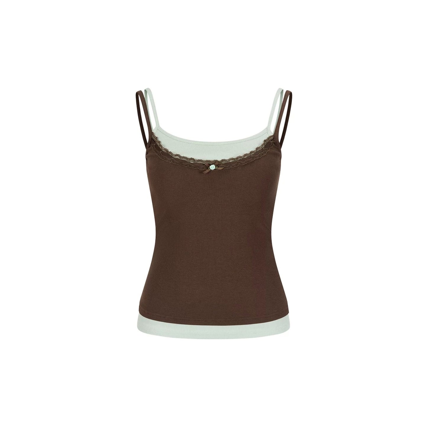 Contrasting Stitch Lyocell Camisole
