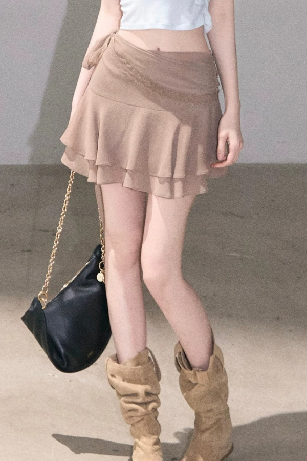 Valley Lace Trim Skirt