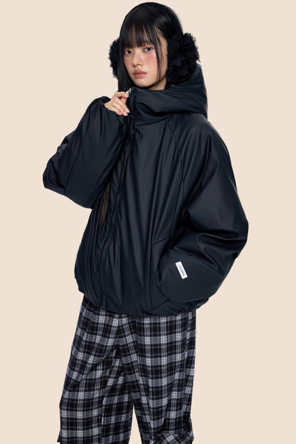 Luxury Cotton Hooded Jacket