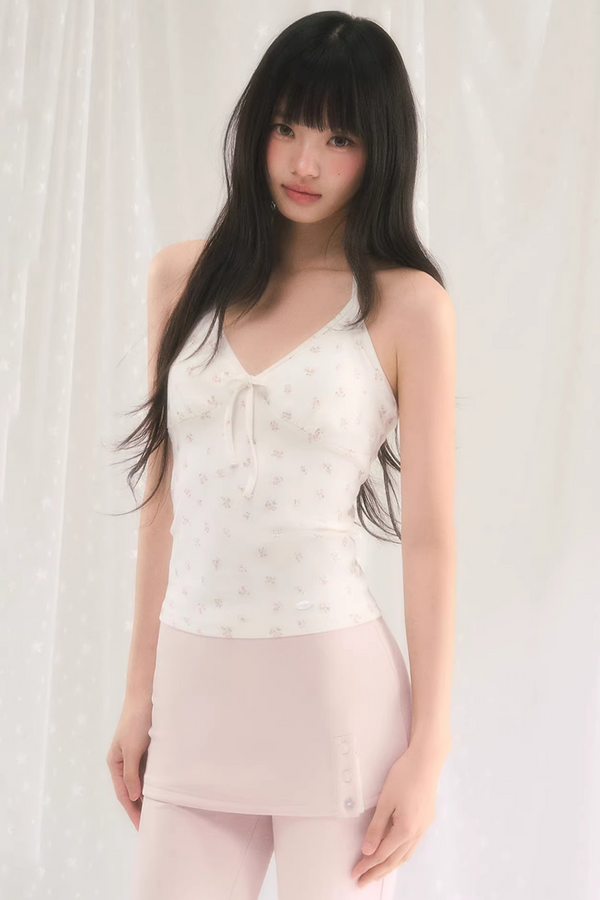 Cut Out Jacquard Knit Matching Set