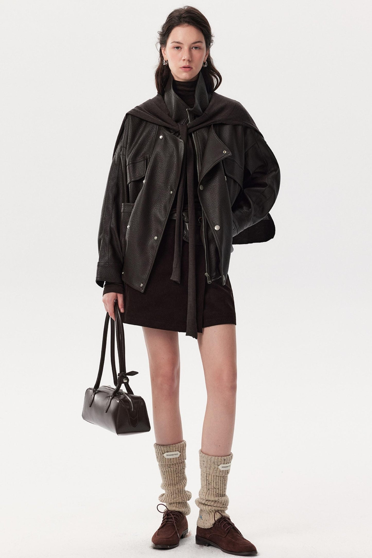 Heavy-Duty Pebbled Leather Jacket