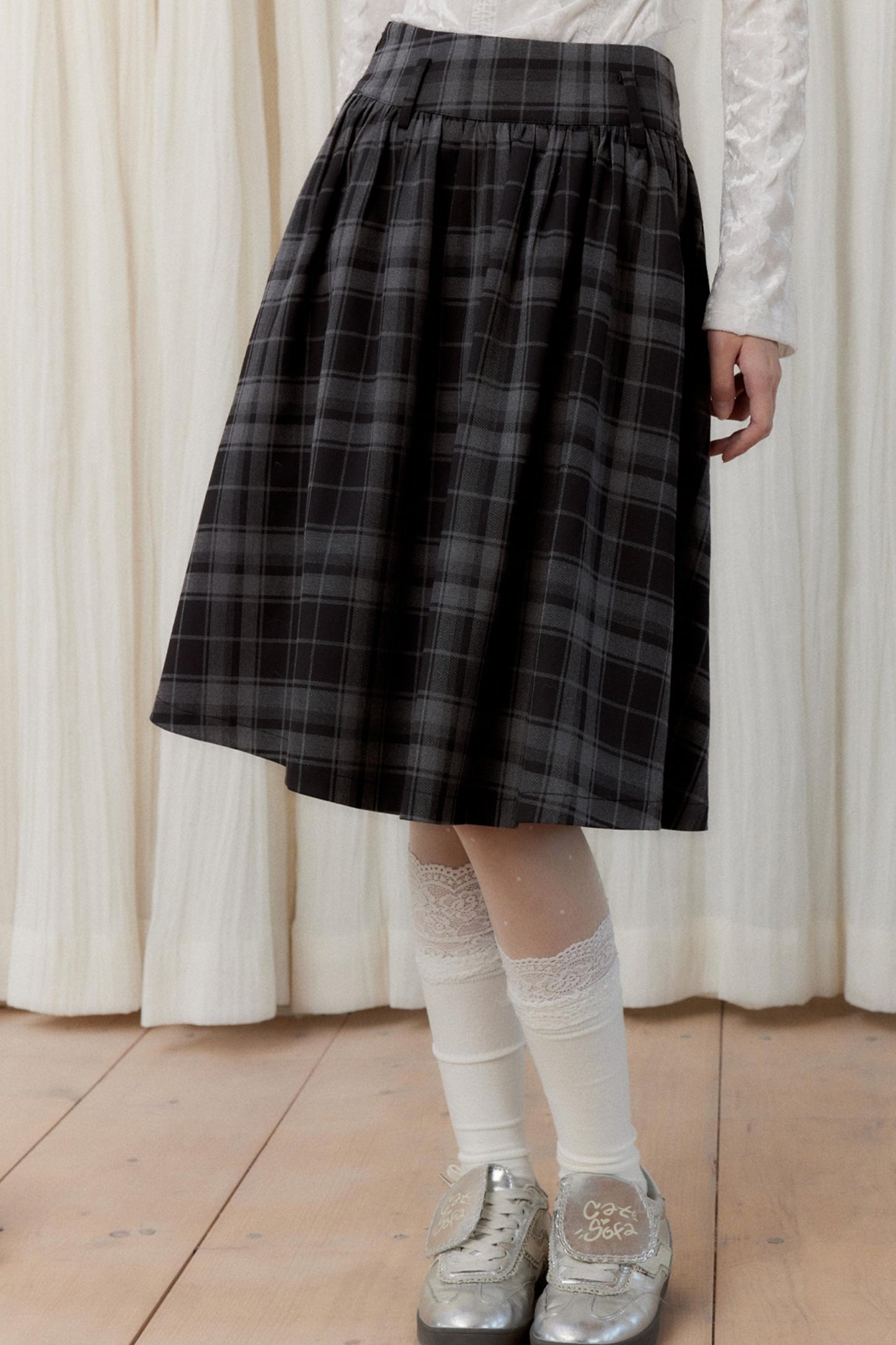 [10 31new] fragile shop, the world of little Hepburn Korean college atmosphere skirt autumn and winter