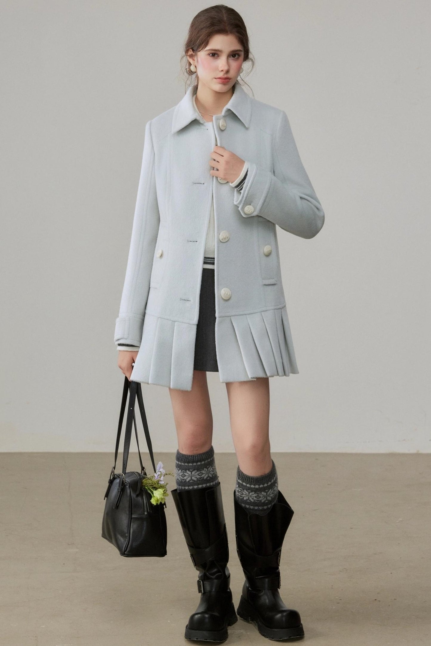 Winter Lapel Woolen Coat