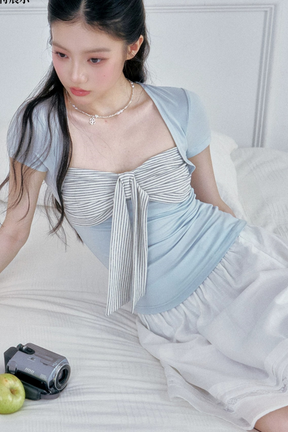 Striped Academy Two-Piece Top Set-Up