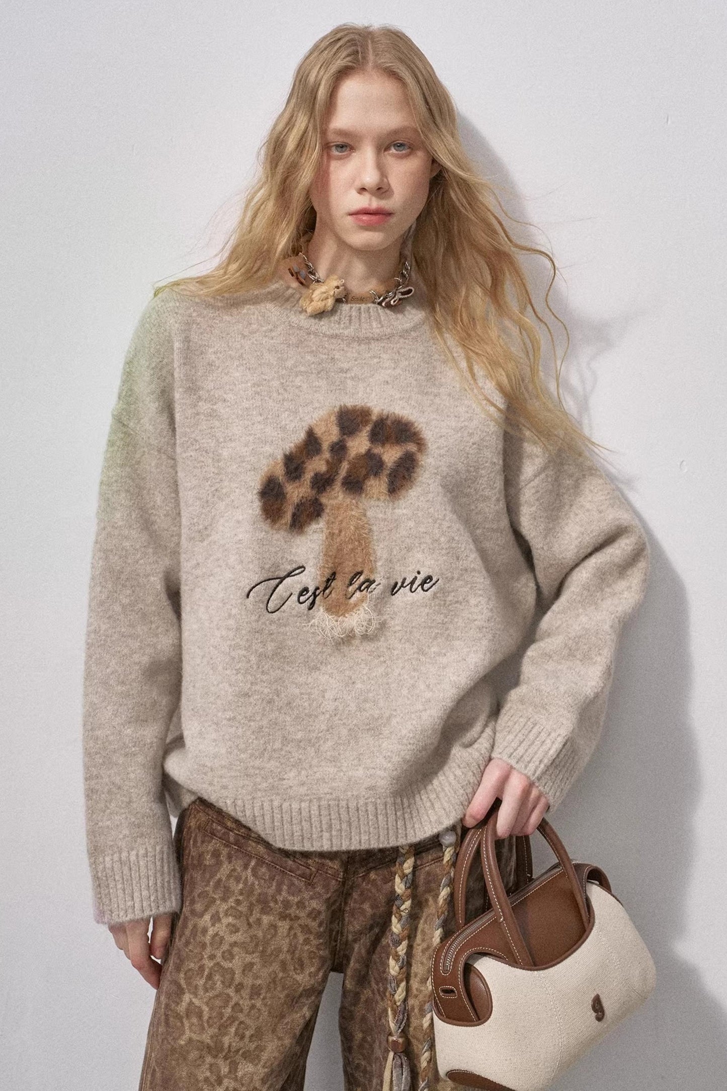 Mushroom Knit Sweater