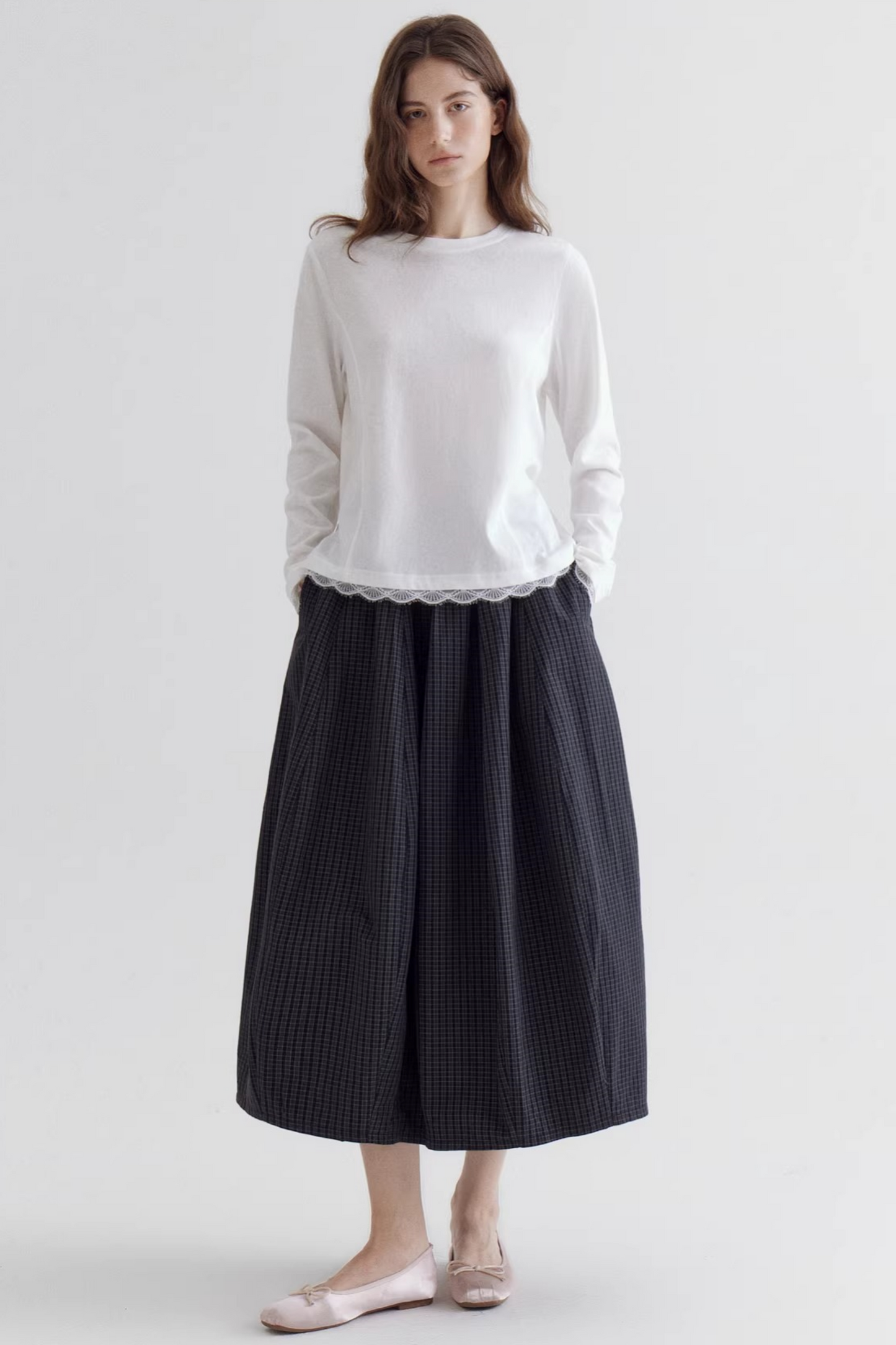 Lace Patchwork White Top