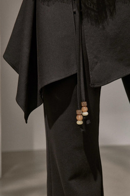 Waist Curtain Micro Flared Pants