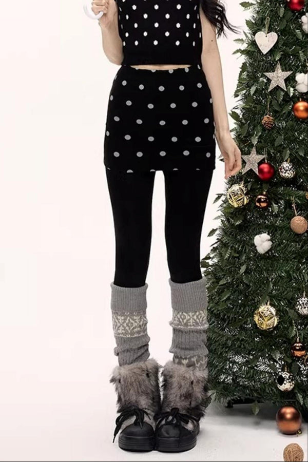 Winter Polka Dot Pants