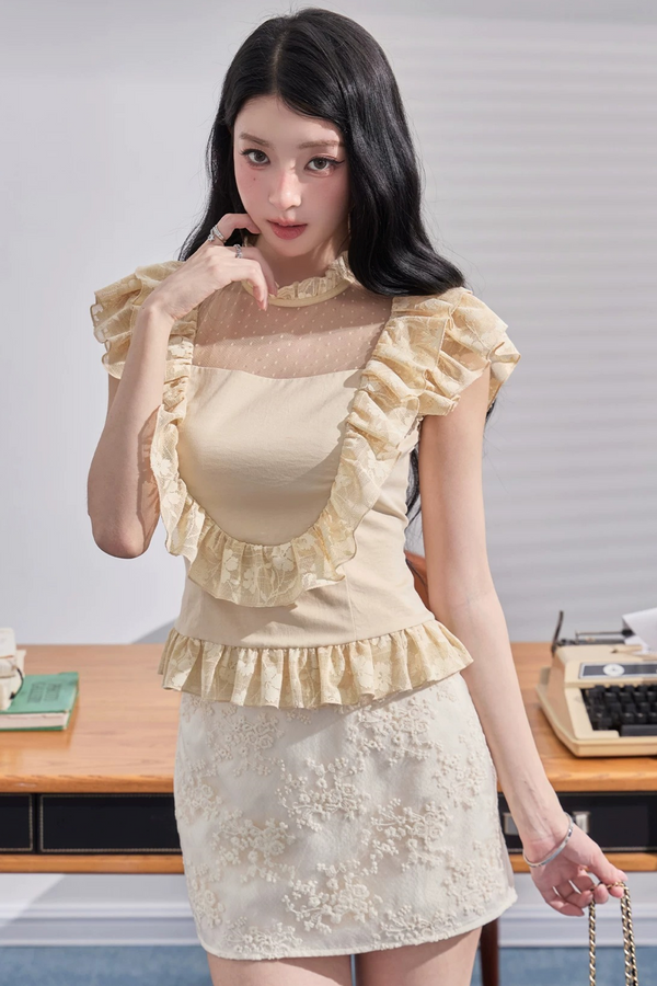 Ruffled Elegance Sleeveless Top