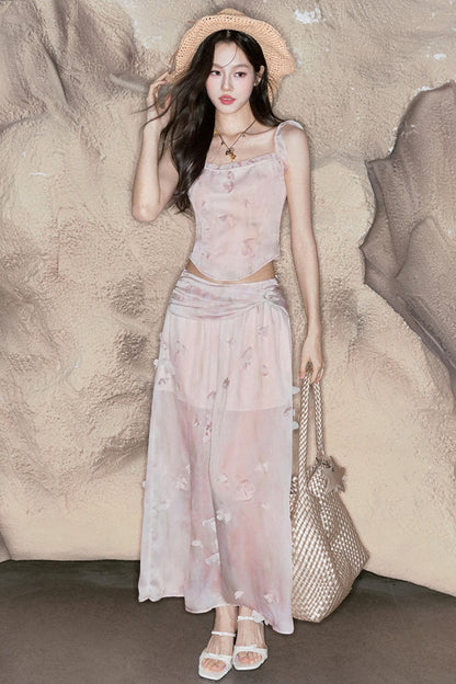 Vacation Floral Skirt Set-Up