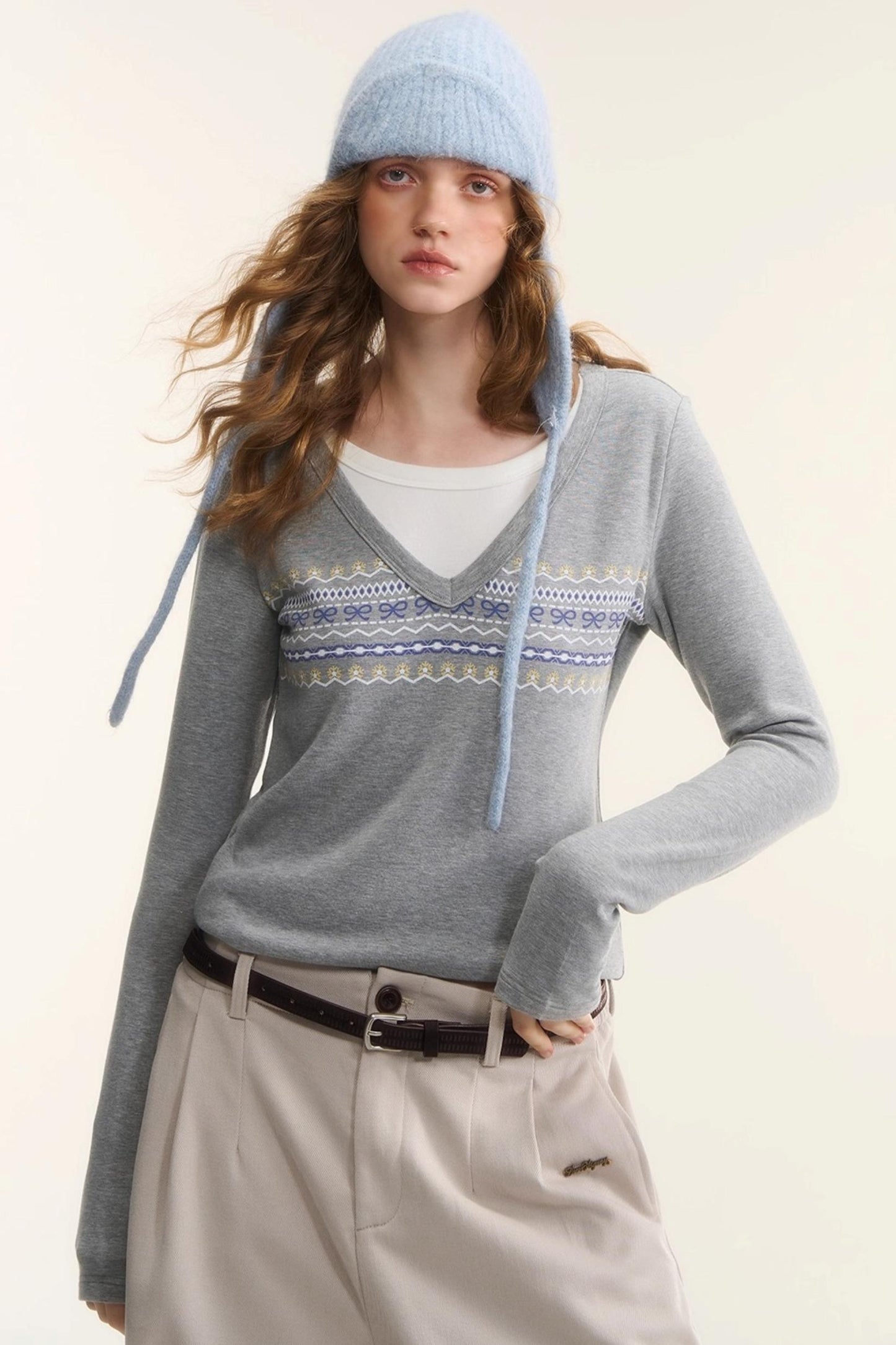 Fair Isle Two-Piece Top