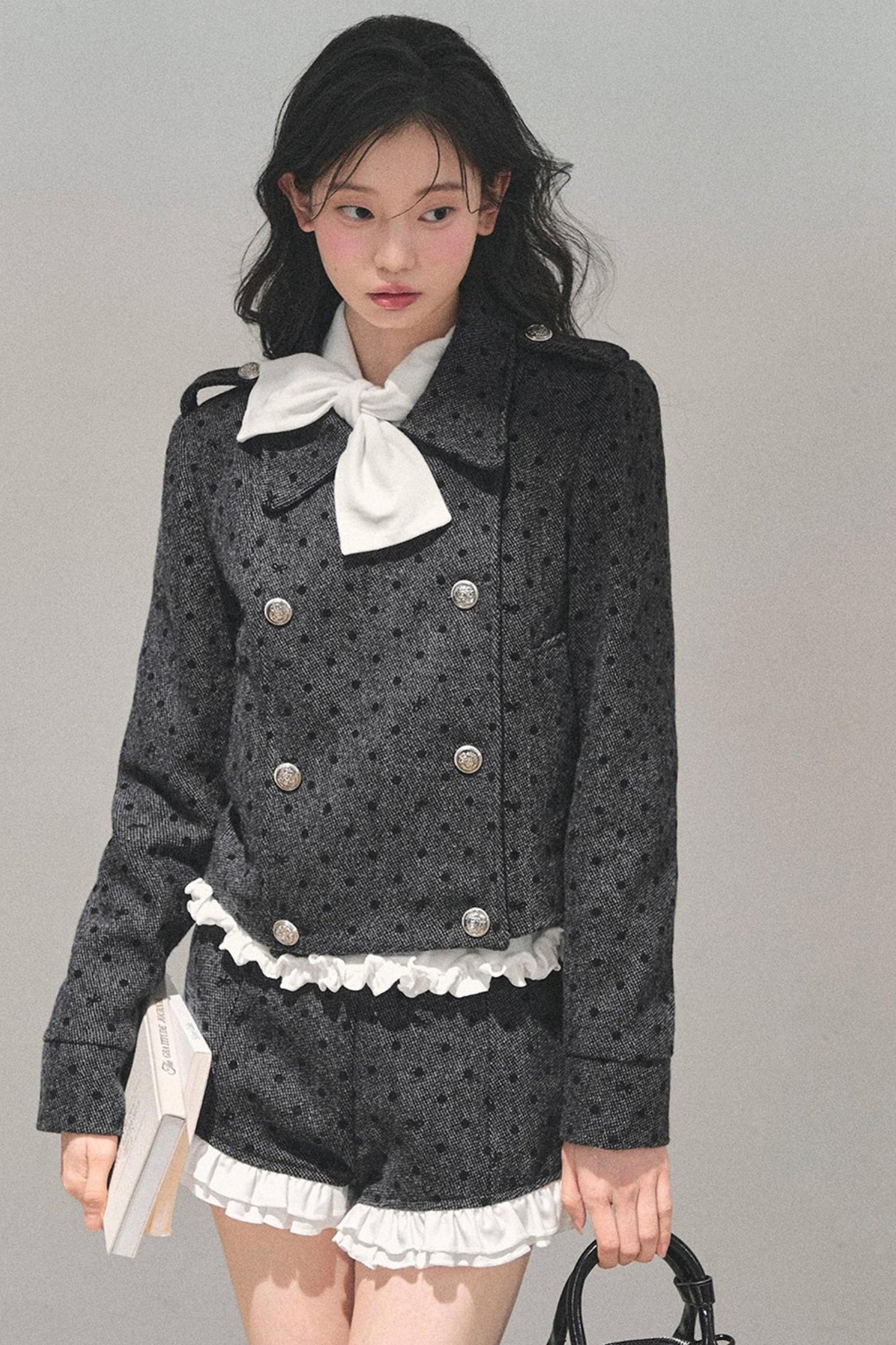 Memory's Reef Wool Polka Dot Suit Set-Up