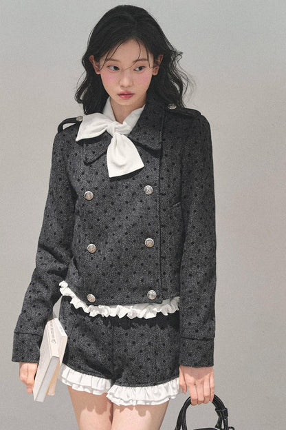 Memory's Reef Wool Polka Dot Suit Set-Up