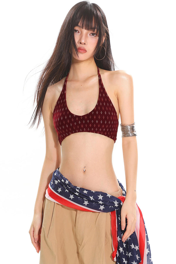 Ultra-Short Halter Camisole