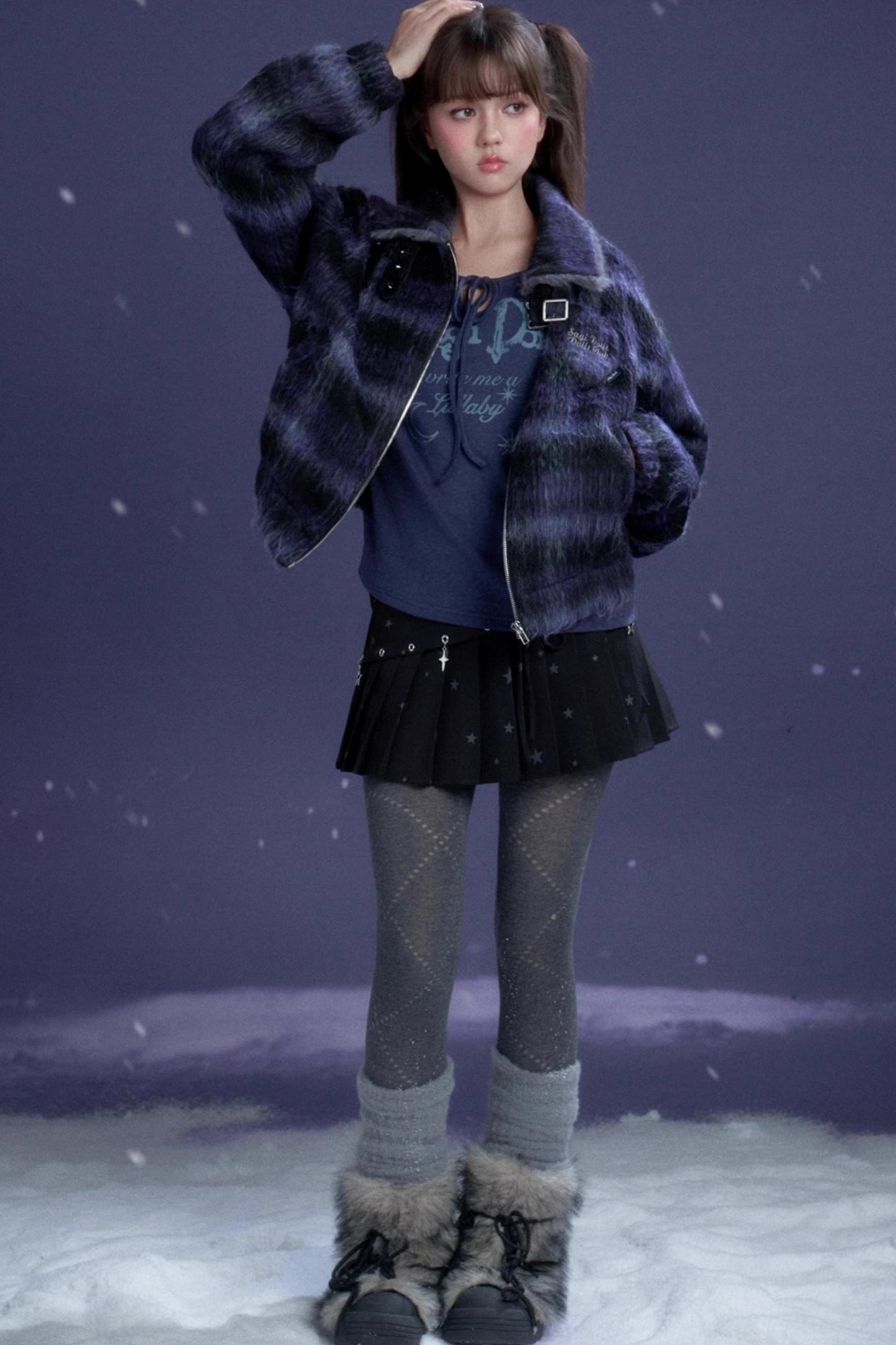 Plaid Woolen Winter Coat