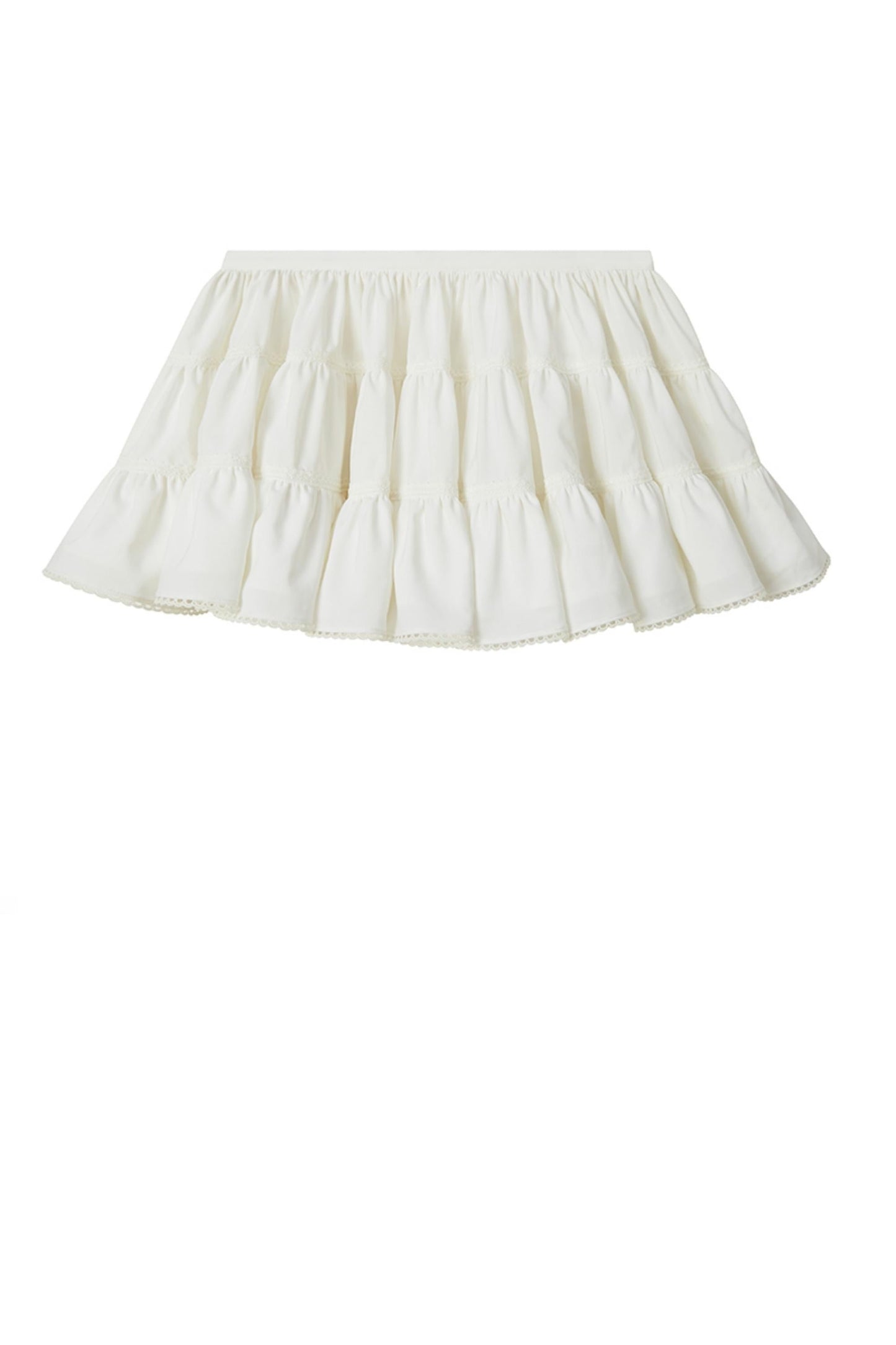 Patchwork Lace Pleated Cake Skirt