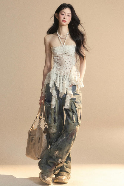 Elegant Night Flower T-Shirt