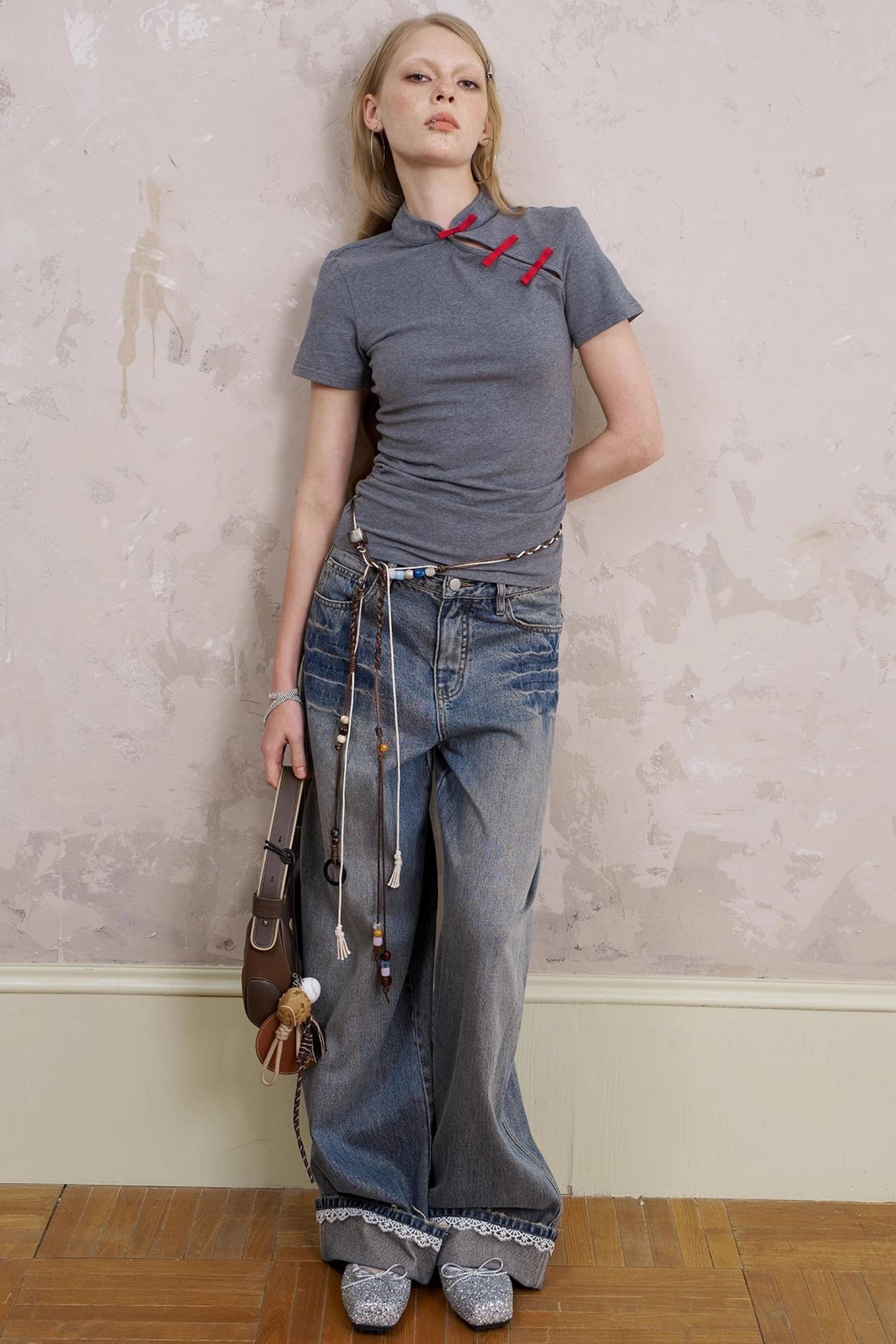 Slim Fit Colorblock Top