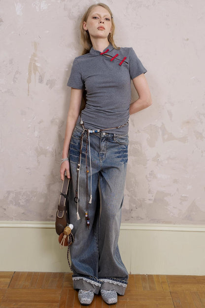 Slim Fit Colorblock Top