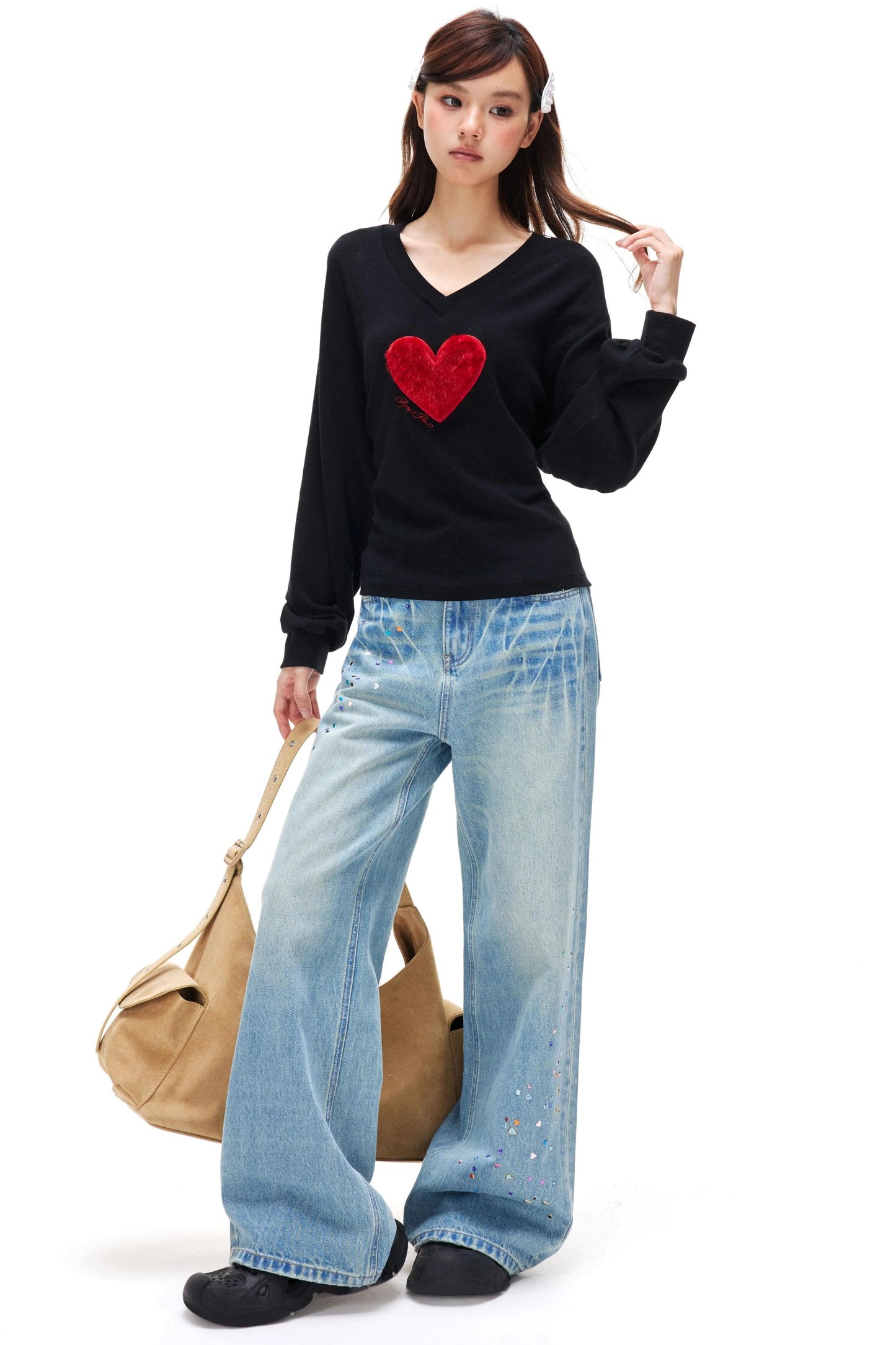 Faux Fur Off-Shoulder Top