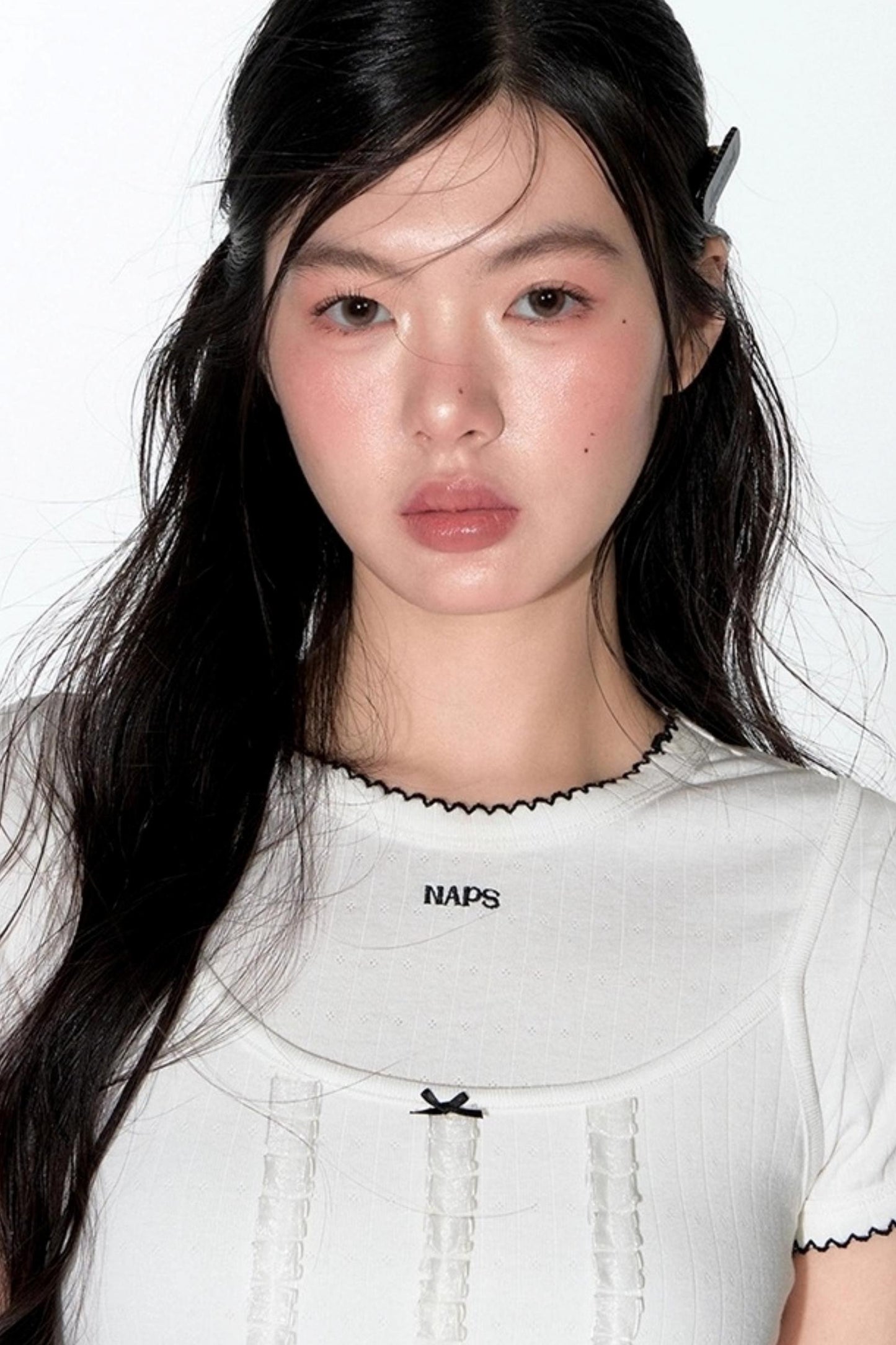 Original Slim Jacquard Short Sleeve Top Set-Up