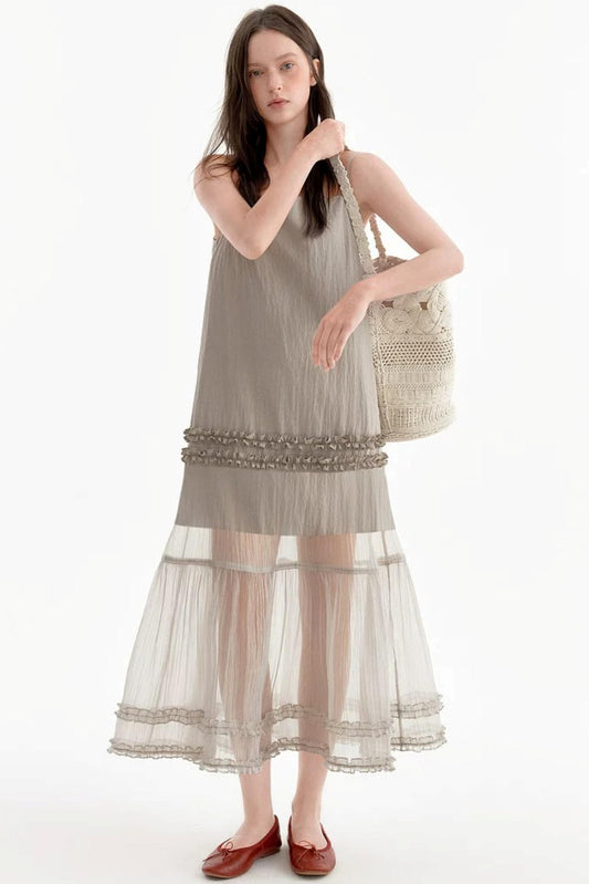 Romantic Ruffled Strap Dress