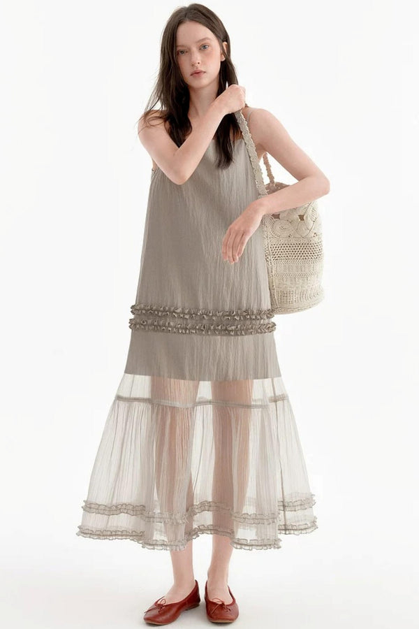 Romantic Ruffled Strap Dress