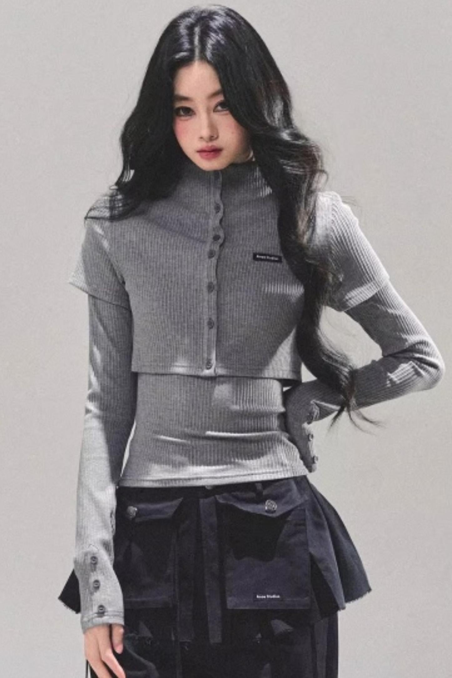 Soft Fall Knitted Top Two Piece Set