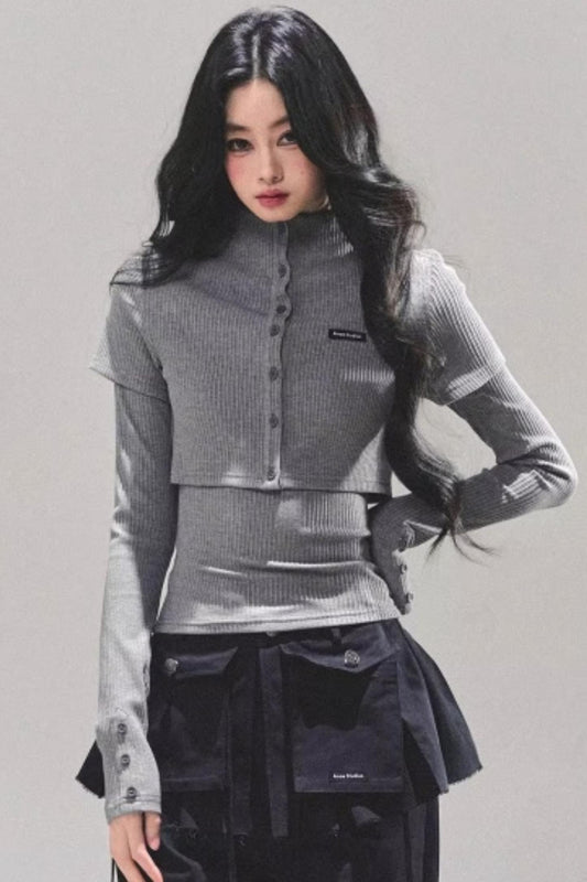 Soft Fall Knitted Top Two Piece Set