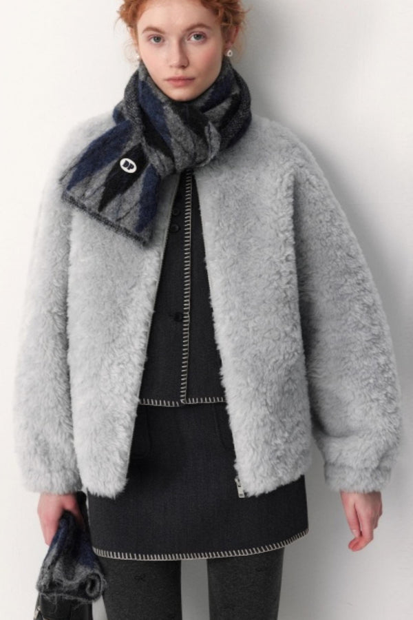 Atmospheric Fleece Shearling Coat