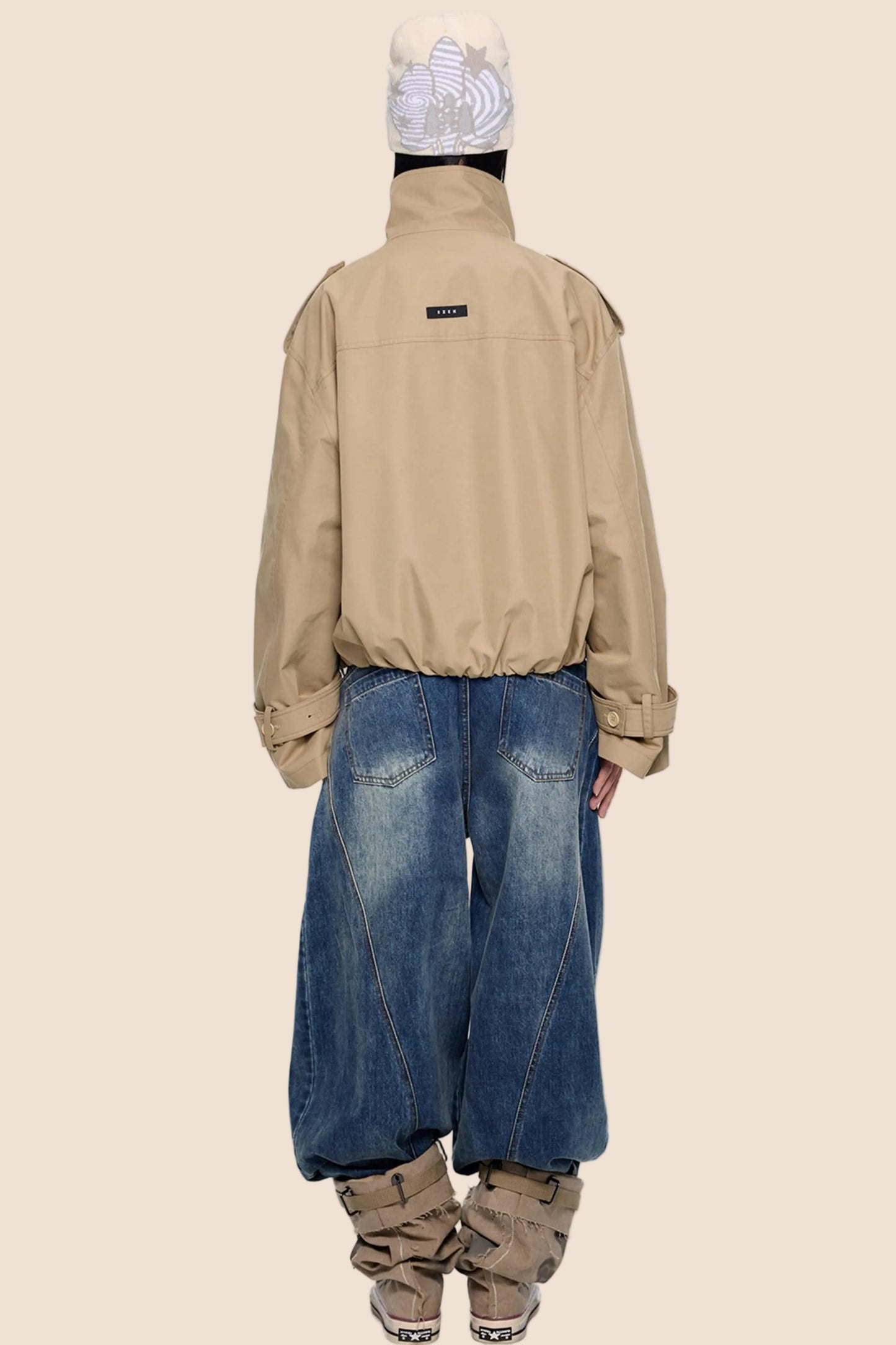 Double-Breasted Retro Trench Coat