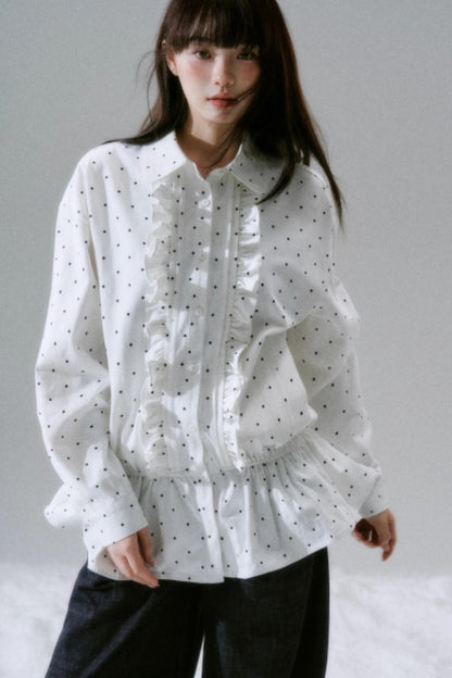 Polka Dot Twill Shirt