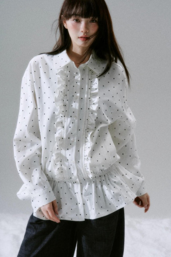 Polka Dot Twill Shirt