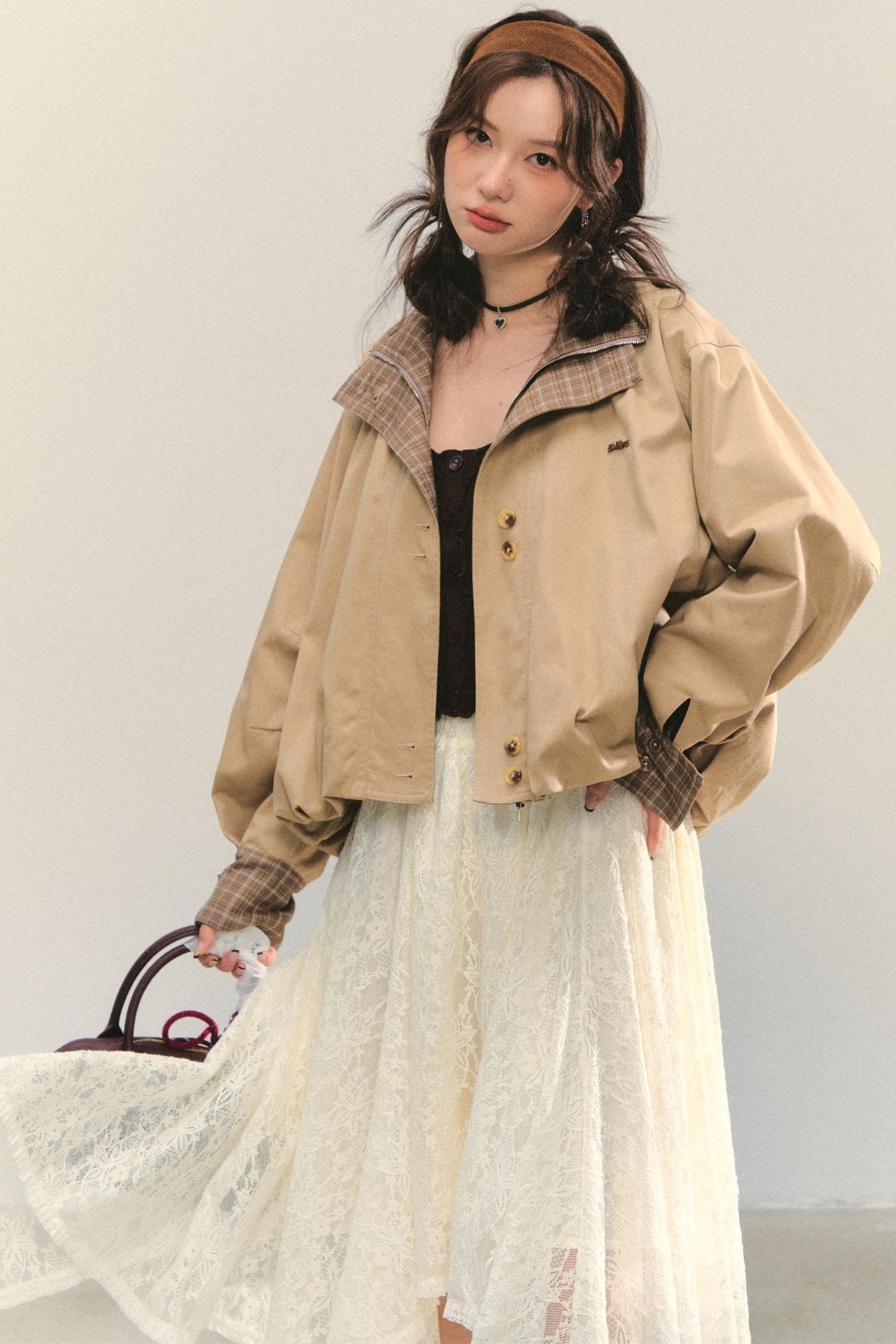 Patchwork Cocoon Jacket Set-Up