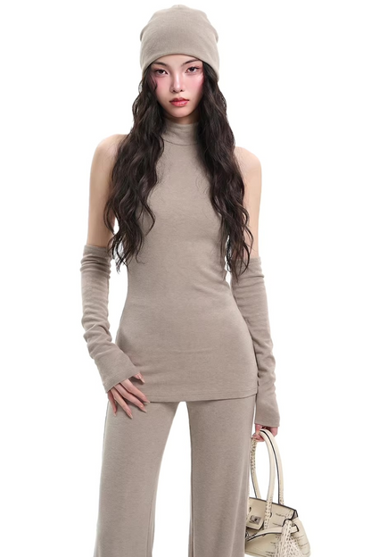 Spicy Off-Shoulder Top Pants Set-Up