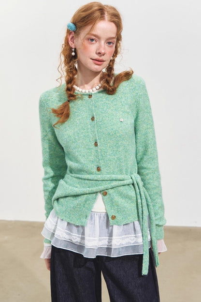 Hooded Shawl Neck Cardigan