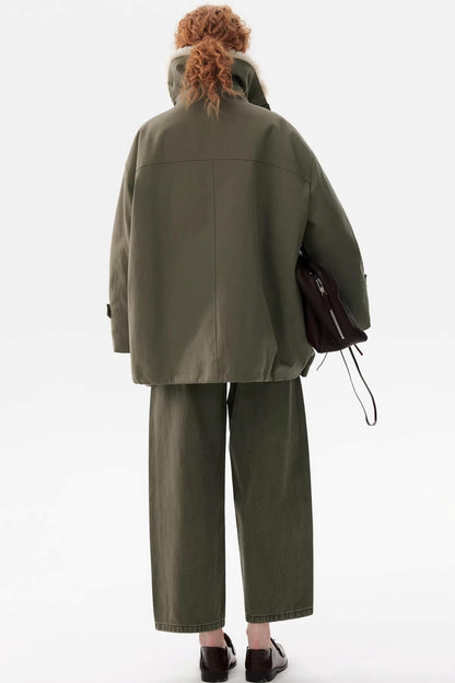 Faux Fur Collar Down Jacket