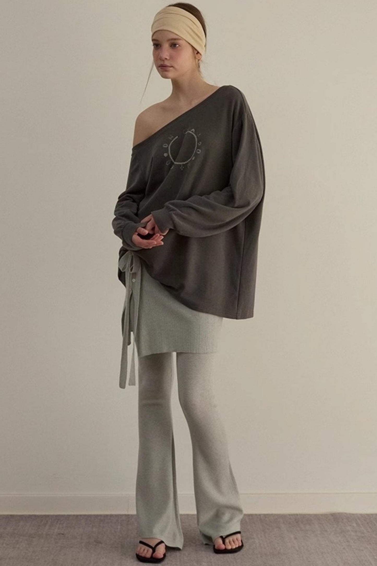 Dreamy Slim Trio Sweater Pants Set-Up